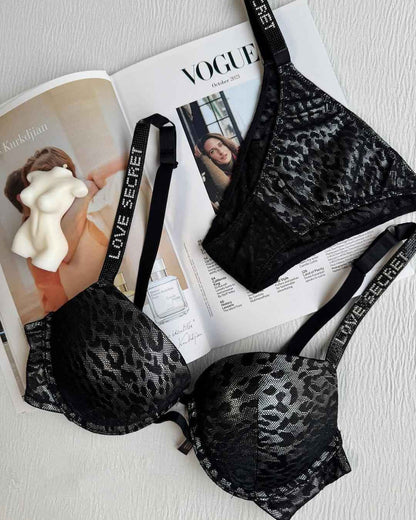 Premium Victor*a's Secret Tiger Print Bra Set