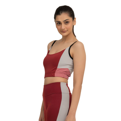 Femme Fit Sports Bra - Maroon
