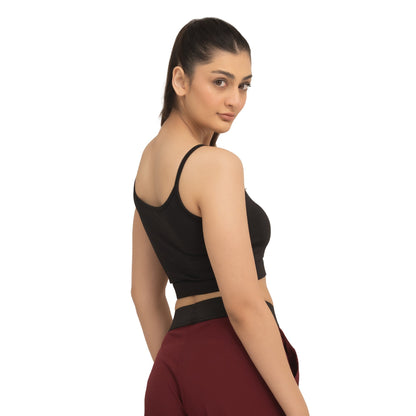 Brace Solid Bra - Black