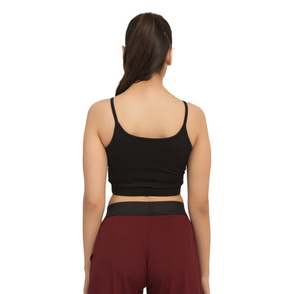 Brace Solid Bra - Black