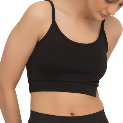 Brace Solid Bra - Black