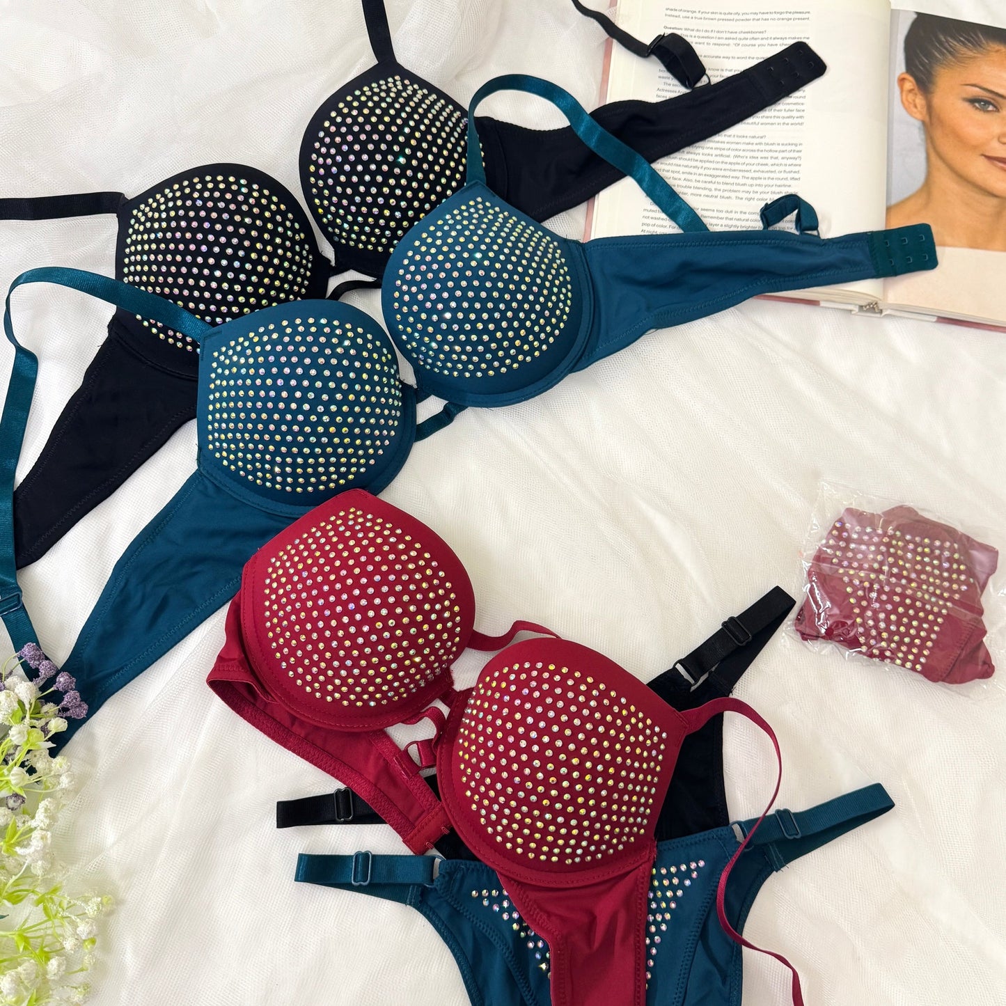 Beaded VS Bra Set(Premium)
