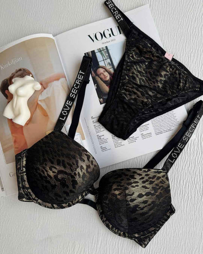 Premium Victor*a's Secret Tiger Print Bra Set