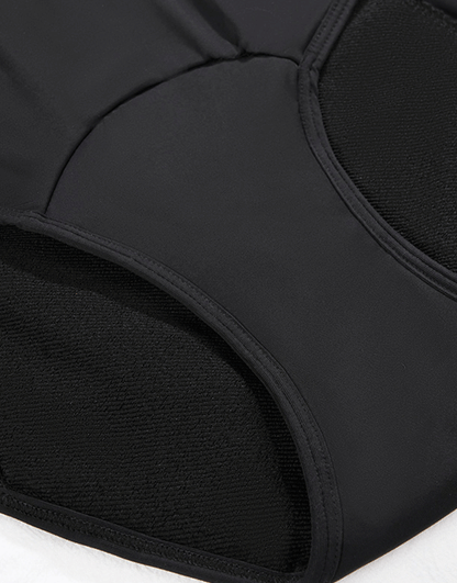 Low-Waist Triple-Layered Period Panty with Pocket BLACK