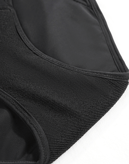 Low-Waist Triple-Layered Period Panty with Pocket BLACK