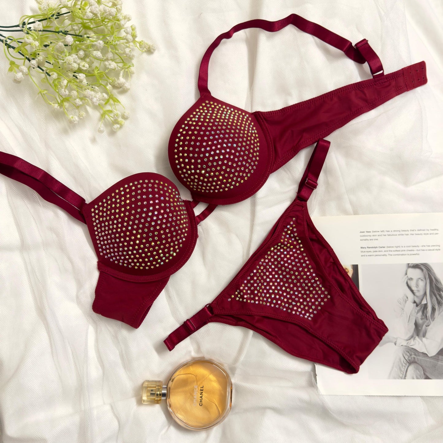Beaded VS Bra Set(Premium)