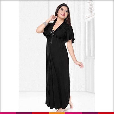 Dark Red - 100% Polyester Satin Gown - GWN 11 DR