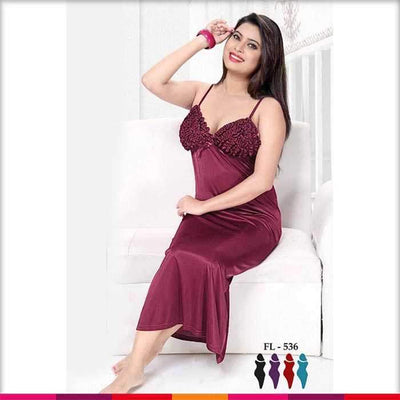 Honeymoon Short Romantic  Nighty For Women - 2006