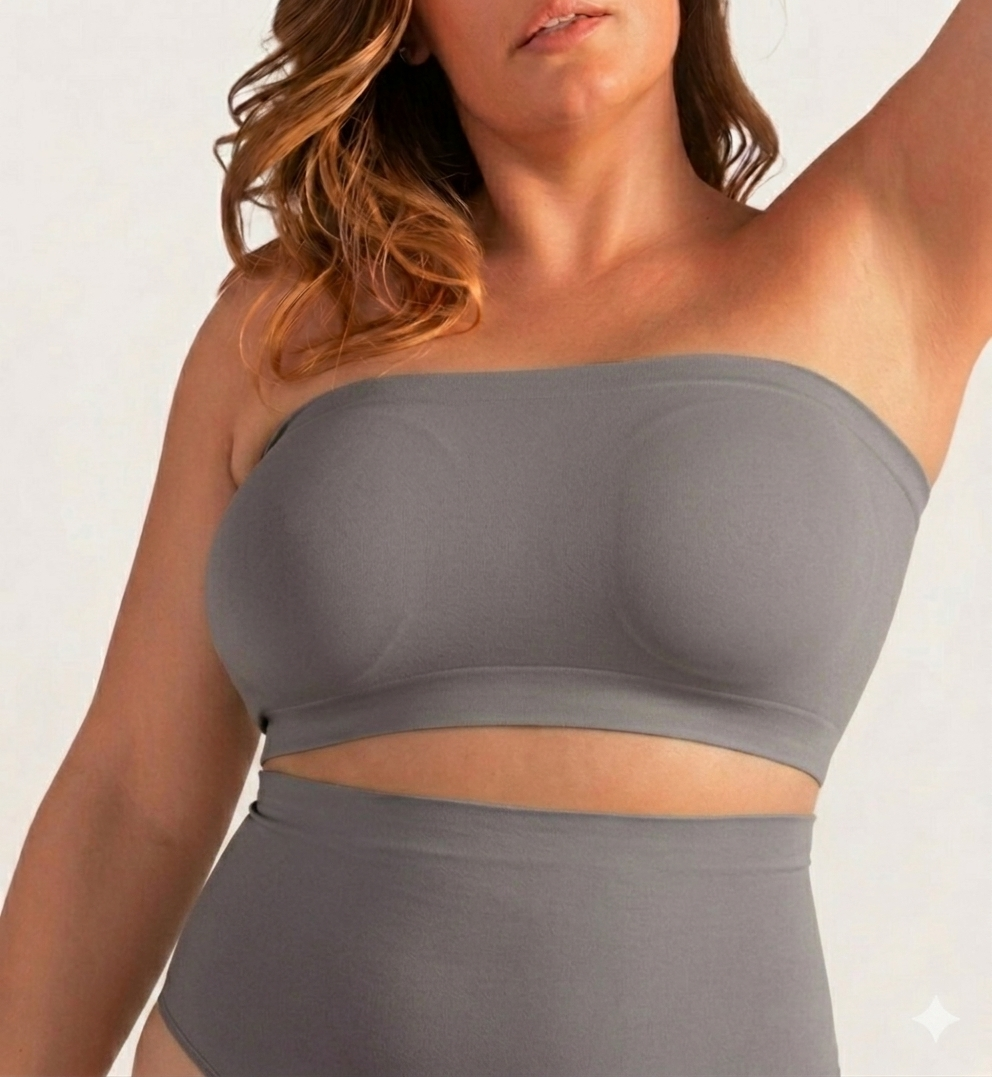 Full-Coverage Seamless Bandeau Bra
