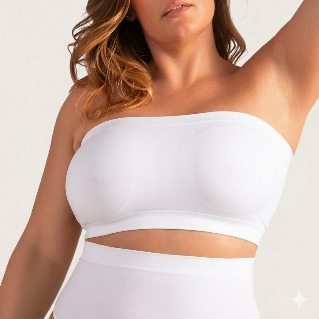 Full-Coverage Seamless Bandeau Bra