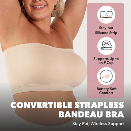 Full-Coverage Seamless Bandeau Bra