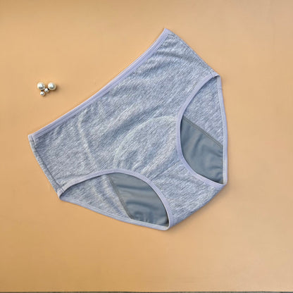 SUPER SOFT COTTON HIGH WAIST PERIOD PANTY-GREY