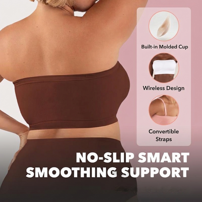 Full-Coverage Seamless Bandeau Bra